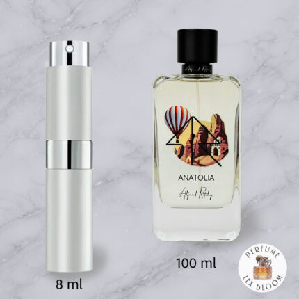 Buy Anatolia by Alfred Ritchy- bottle on a marble background, Perfume Lex Bloom store. bottle on a light marble background
