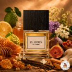 El Born by Carner Barcelona perfume decant with visual fragrance notes of Honey, Vanilla, and Benzoin.