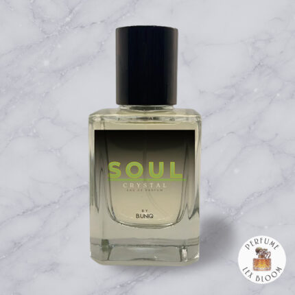 Buy Soul by B.UNIQ Extrait de perfume - bottle on a marble background, Perfume Lex Bloom store. bottle on a light marble background