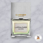 Latin Lover by Carner Barcelona on a marble background with Lexbloom store logo.