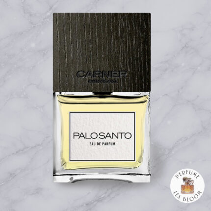 Palo Santo by Carner Barcelona on a marble background with Lexbloom store logo.